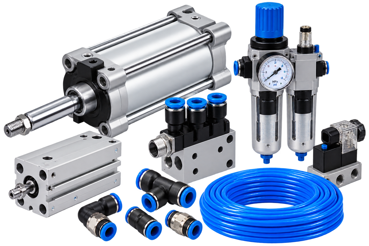 Pneumatic Industrial Components Showcase